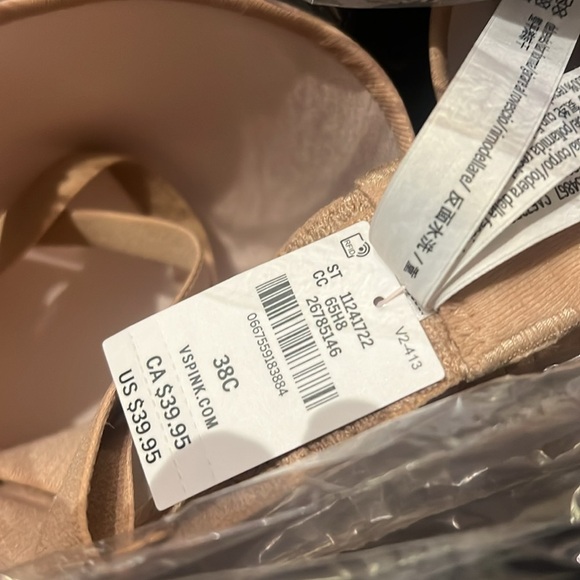 PINK Victoria Secret Wear Everywhere Push Up Strapless Bra - Picture 4 of 4